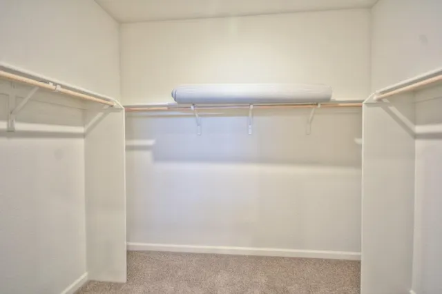 a close view of closet