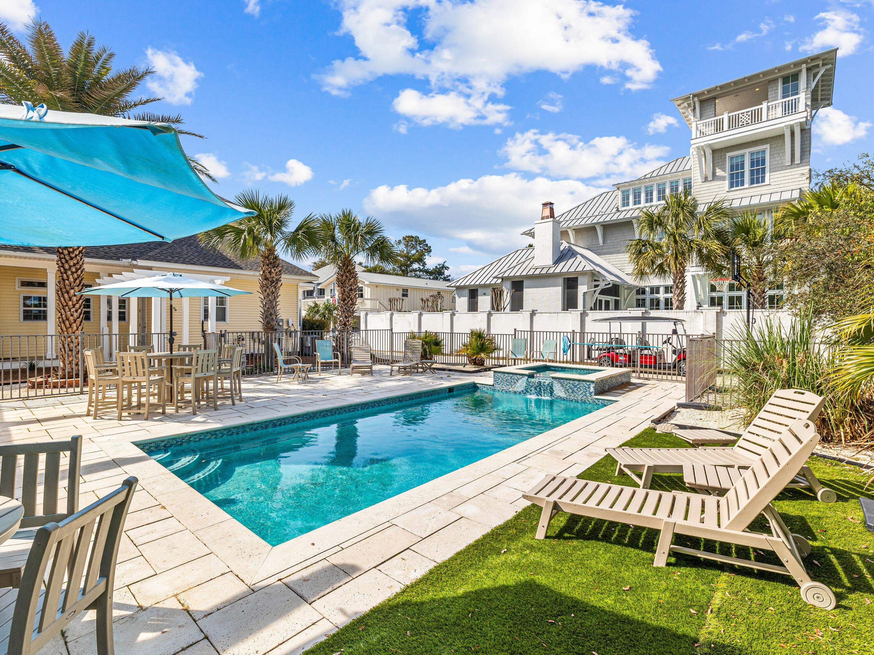 41 Winston Lane Inlet Beach, FL 32461 - Photo 1 of 50 a view of a house with swimming pool and sitting area