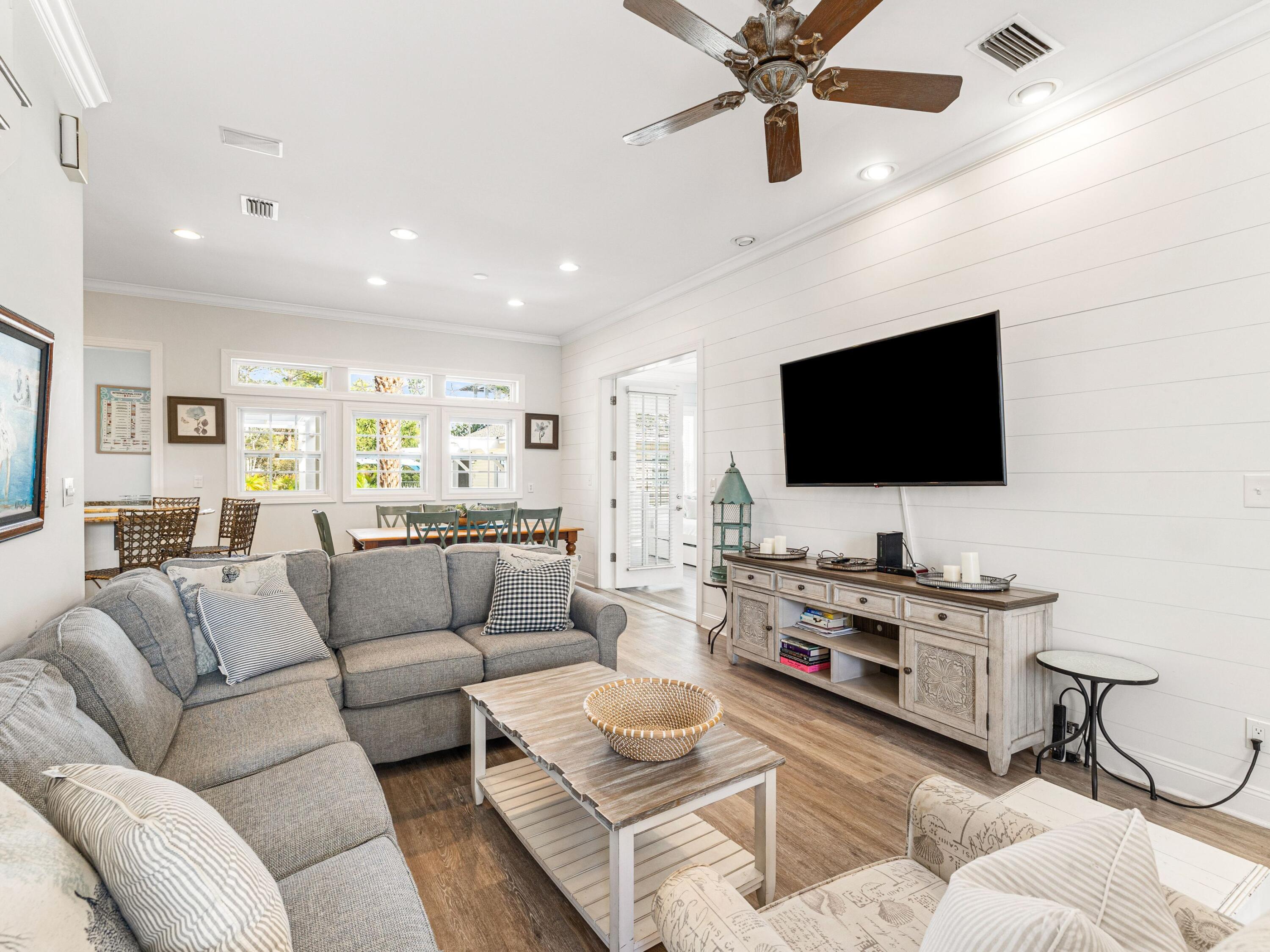 41 Winston Lane Inlet Beach, FL 32461 - Photo 20 of 50 a living room with furniture and a flat screen tv