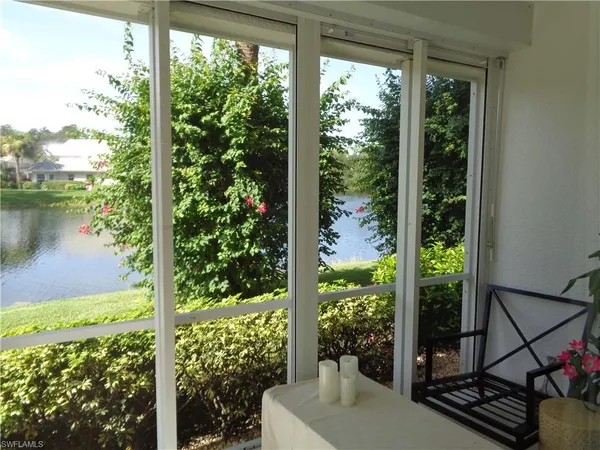 a view of a garden from a window