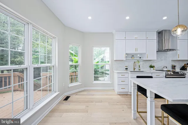 a view of a patio on the roof deck