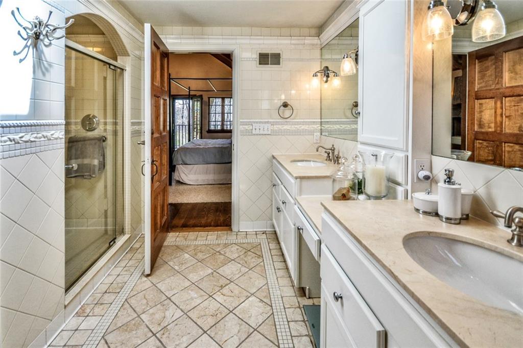 700 Fairview Road Fox Chapel, PA 15238 - Photo 19 of 25 Awesome Master Bathroom with 5x5 Tile Shower and Marble Vanity