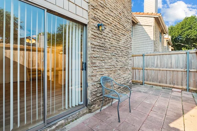 a view of a chair with a outdoor space