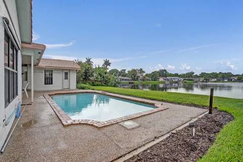 a view of outdoor space yard and swimming pool