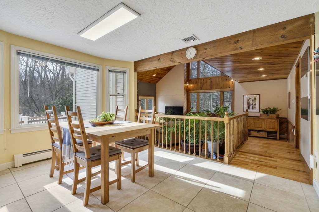 430 River Road Andover, MA 01810 - Photo 7 of 25 a dining room with furniture and a floor to ceiling window