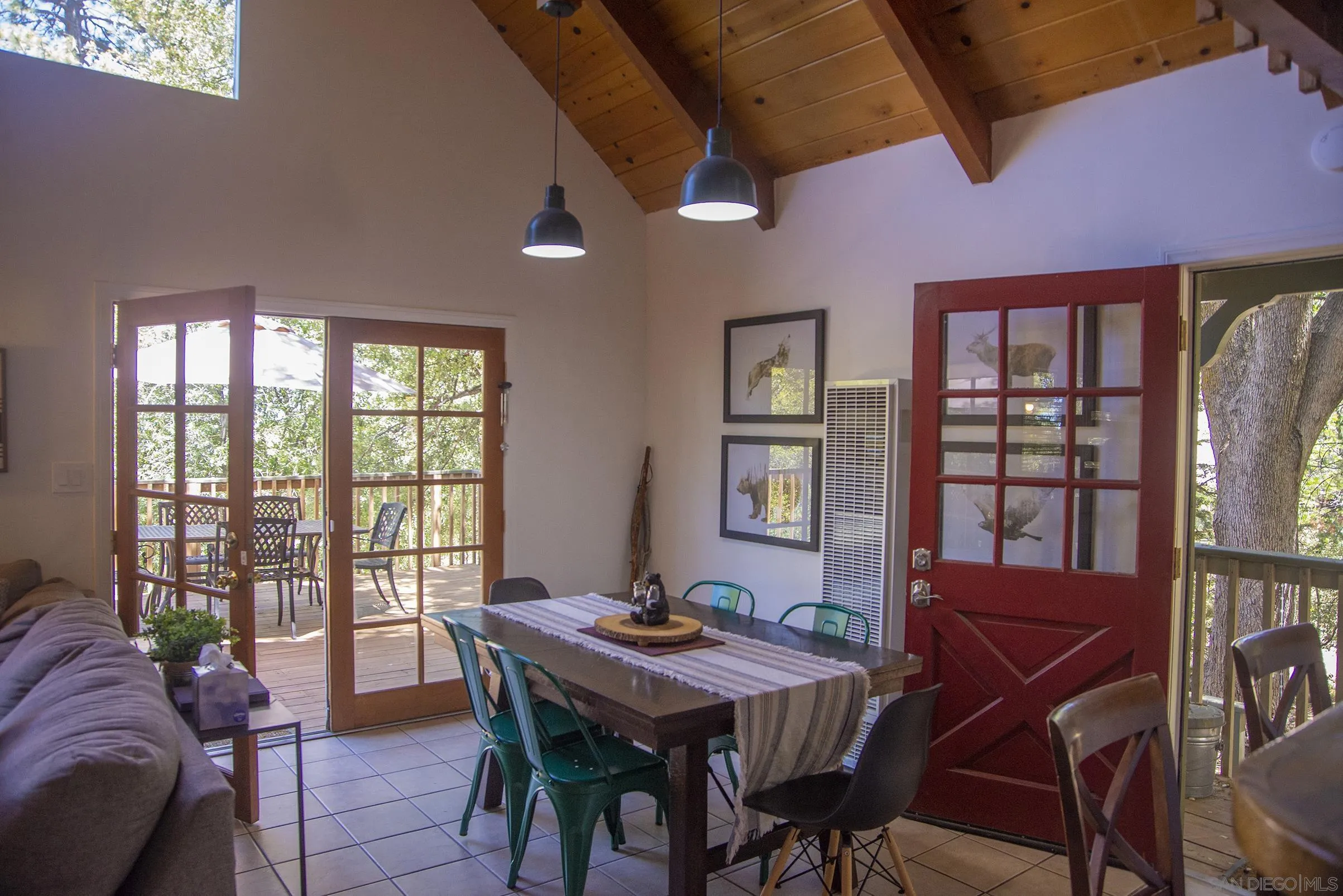 24735 Marion Ridge Drive Idyllwild, CA 92549 - Photo 4 of 29 a view of a dining room with furniture and window