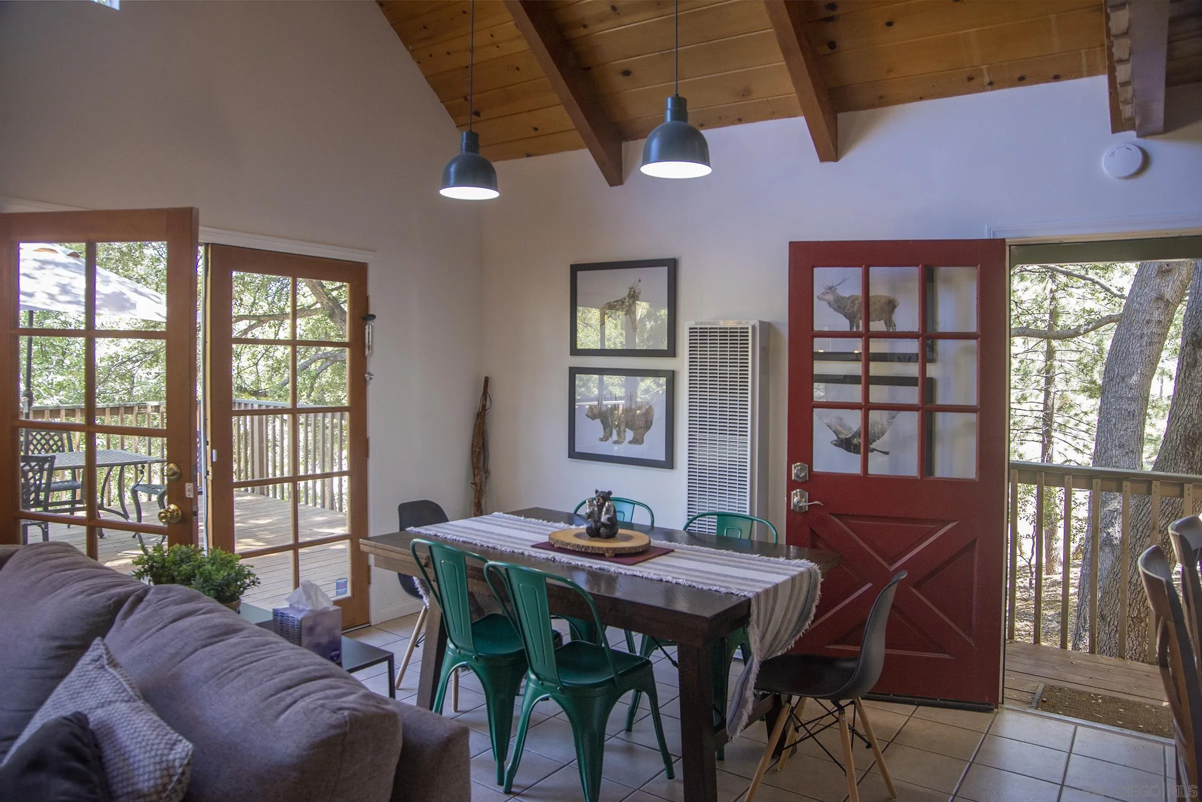 24735 Marion Ridge Drive Idyllwild, CA 92549 - Photo 5 of 29 a view of a dining room with furniture window and outside view