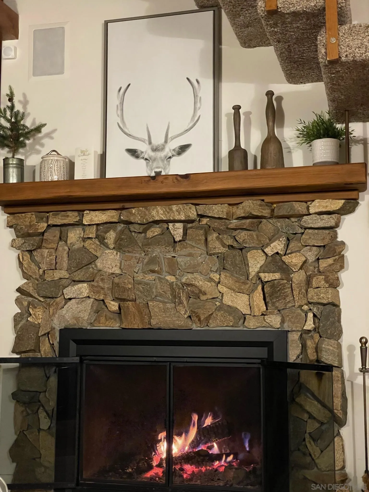 24735 Marion Ridge Drive Idyllwild, CA 92549 - Photo 8 of 29 a view of a fireplace