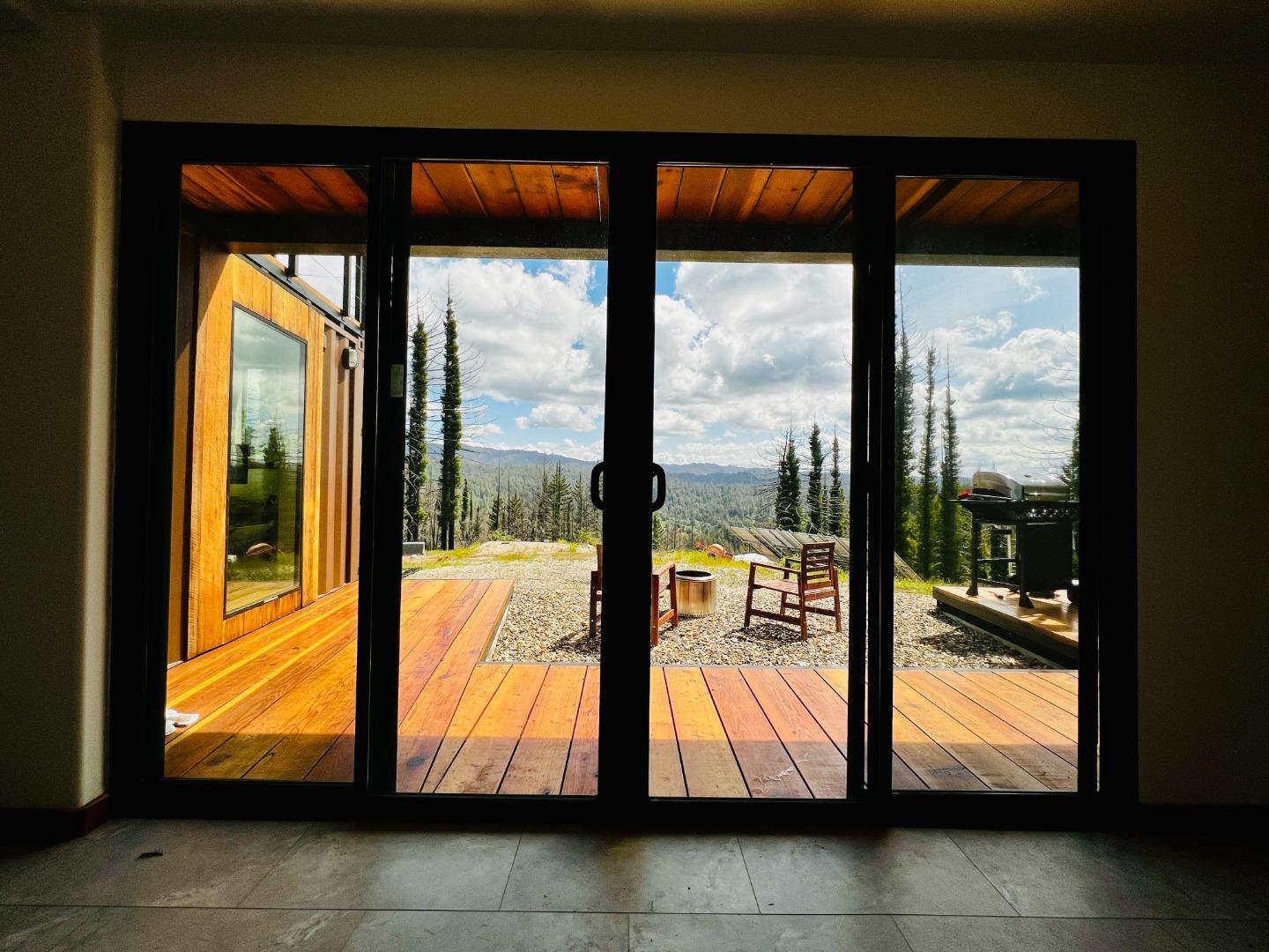 518 Container Way Boulder Creek, CA 95006 - Photo 9 of 33 a view of open glass door with glass door