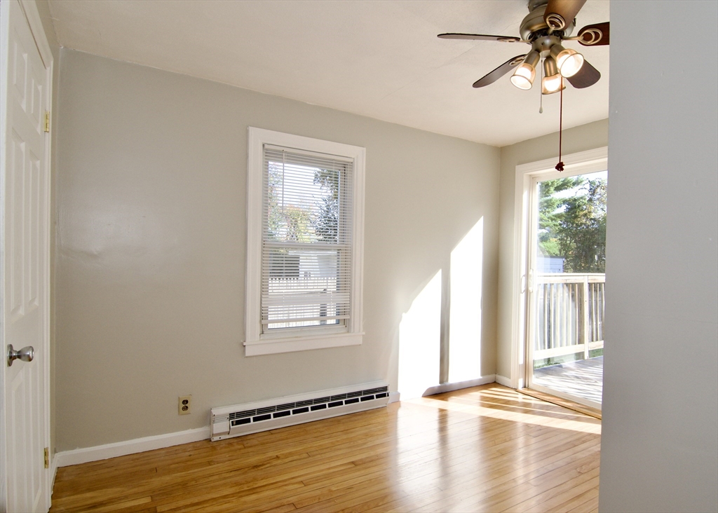 25 Chudy Street Three Rivers, MA 01080 - Photo 25 of 42 a view of empty room with wooden floor and fan