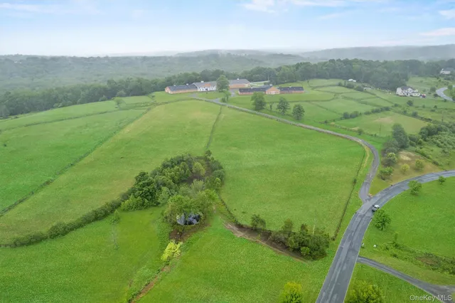 a view of a lush green field