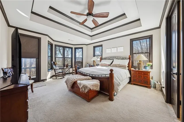 a view of a closet with storage