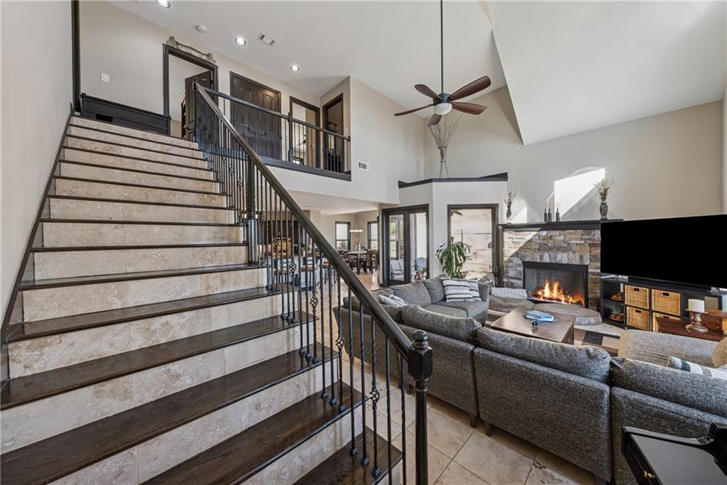 101 Bevil Ridge Road Southeast Emerson, GA 30137 - Photo 32 of 74 a living room with furniture and a flat screen tv