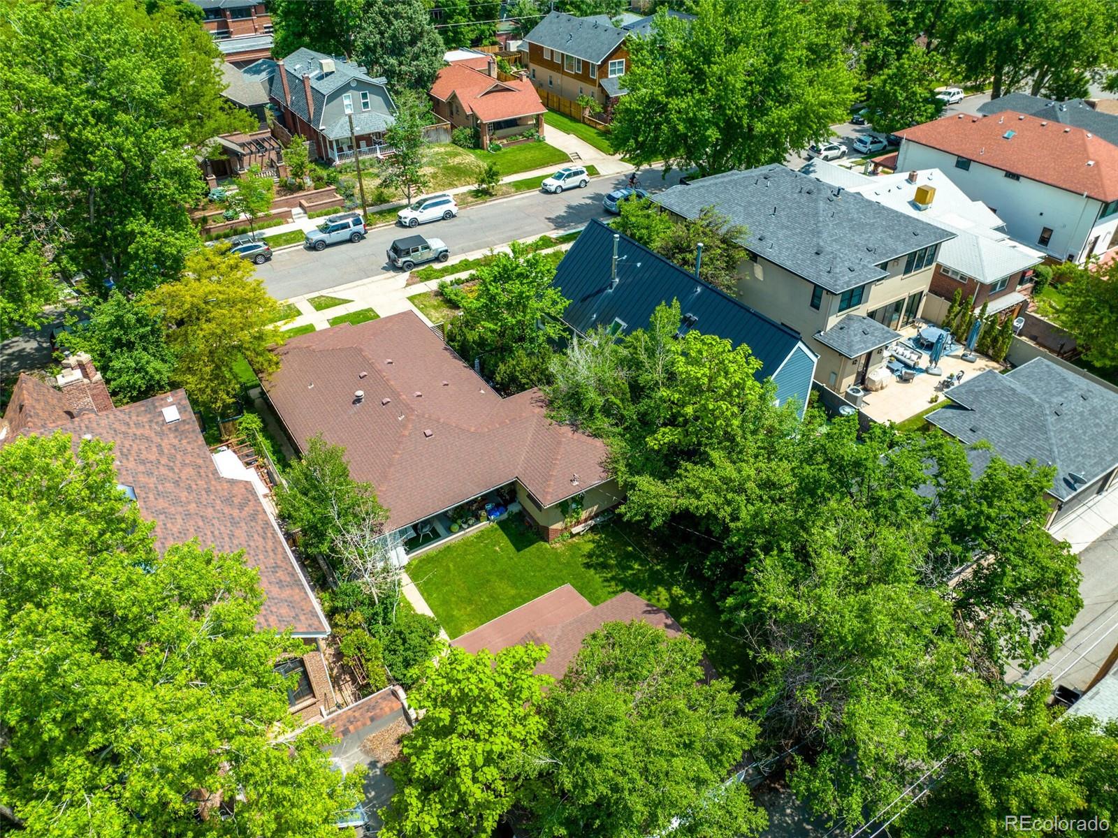 547 South Williams Street Denver, CO 80209 - Photo 18 of 18 an aerial view of multiple houses with yard