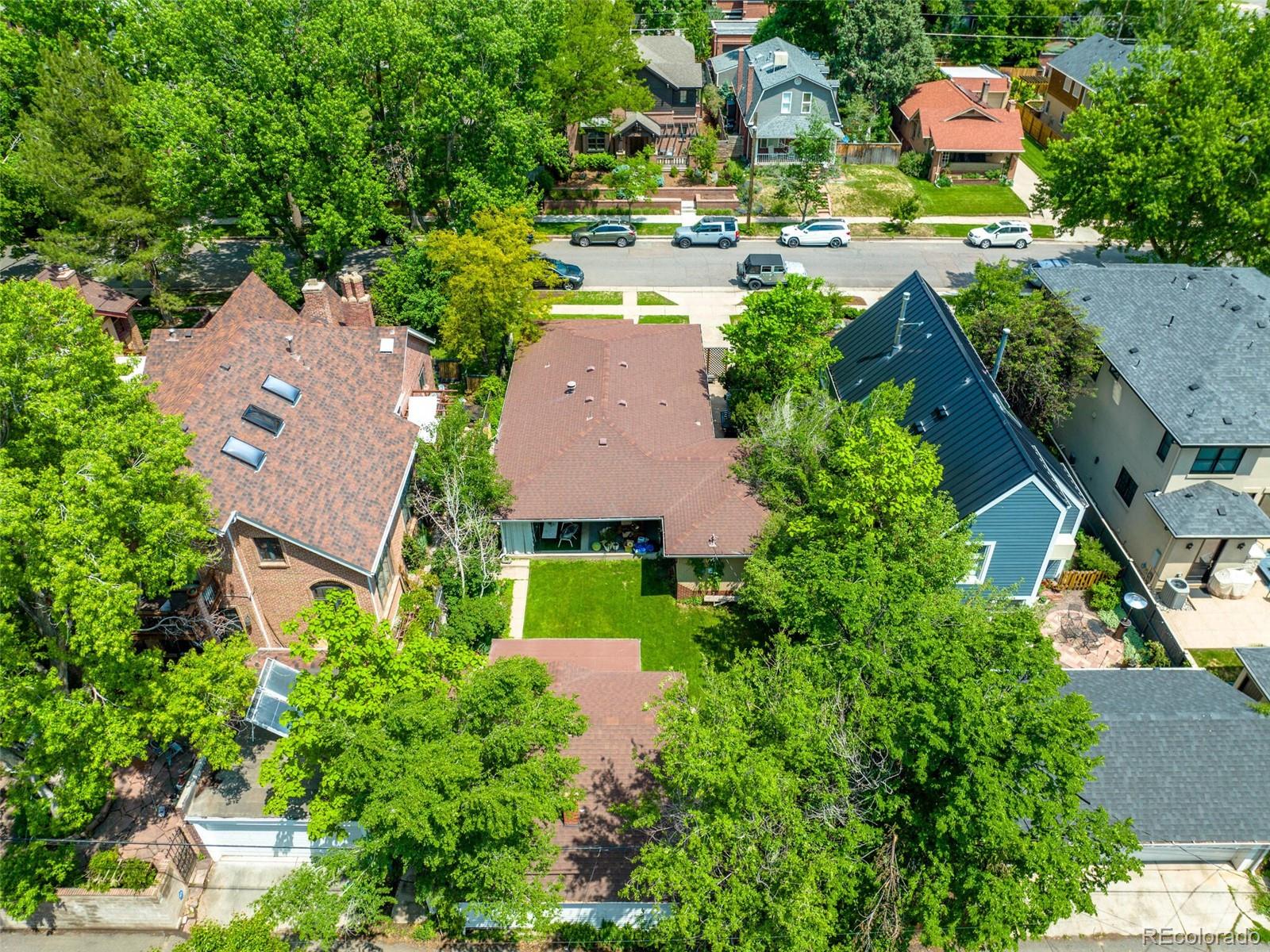 547 South Williams Street Denver, CO 80209 - Photo 2 of 18 an aerial view of multiple houses with yard