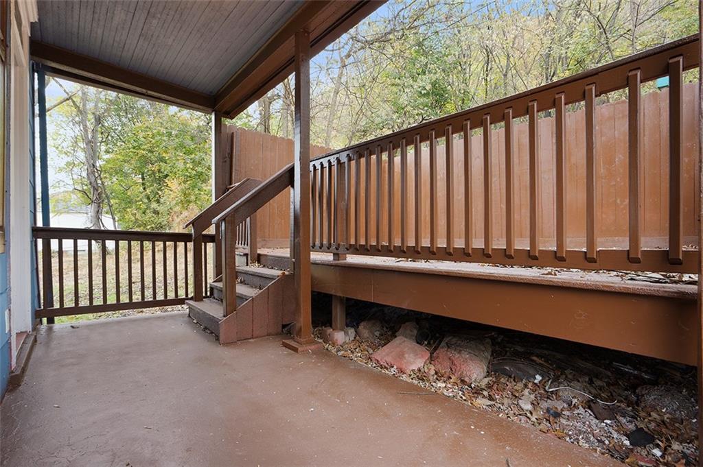 4111 Wildcat Road New Kensington, PA 15068 - Photo 35 of 48 a view of balcony with wooden floor and fence