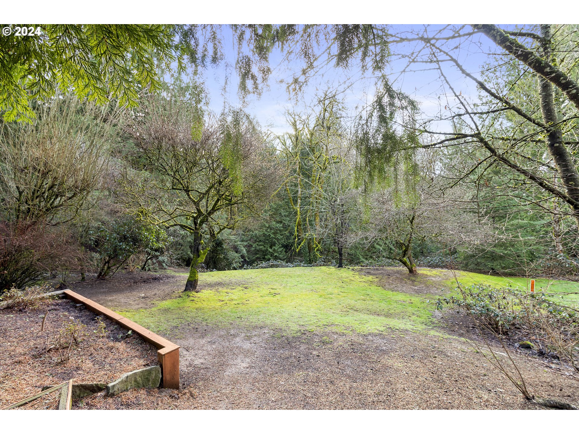 3121 Southwest Orchard Place Gresham, OR 97080 - Photo 42 of 48 a view of a backyard with large trees