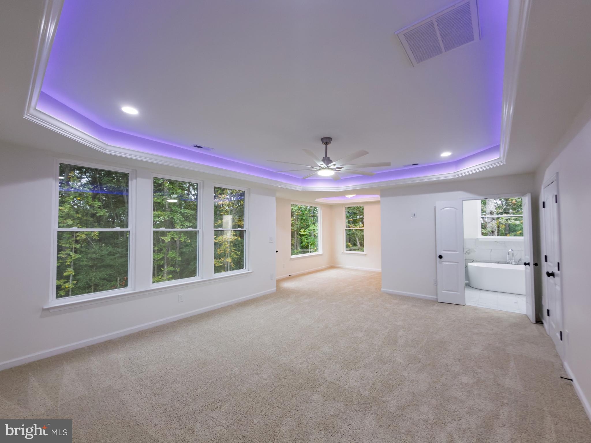 10401 Laurel Ridge Way Fredericksburg, VA 22408 - Photo 24 of 49 a view of an empty room with a fireplace and a large window