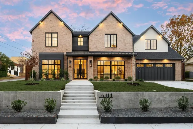 a front view of a house