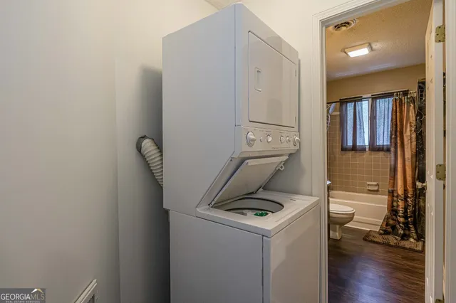 a room with storage and utility