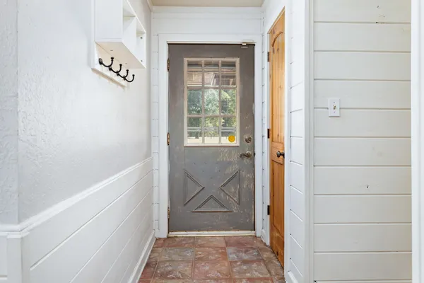 a view of an entryway door