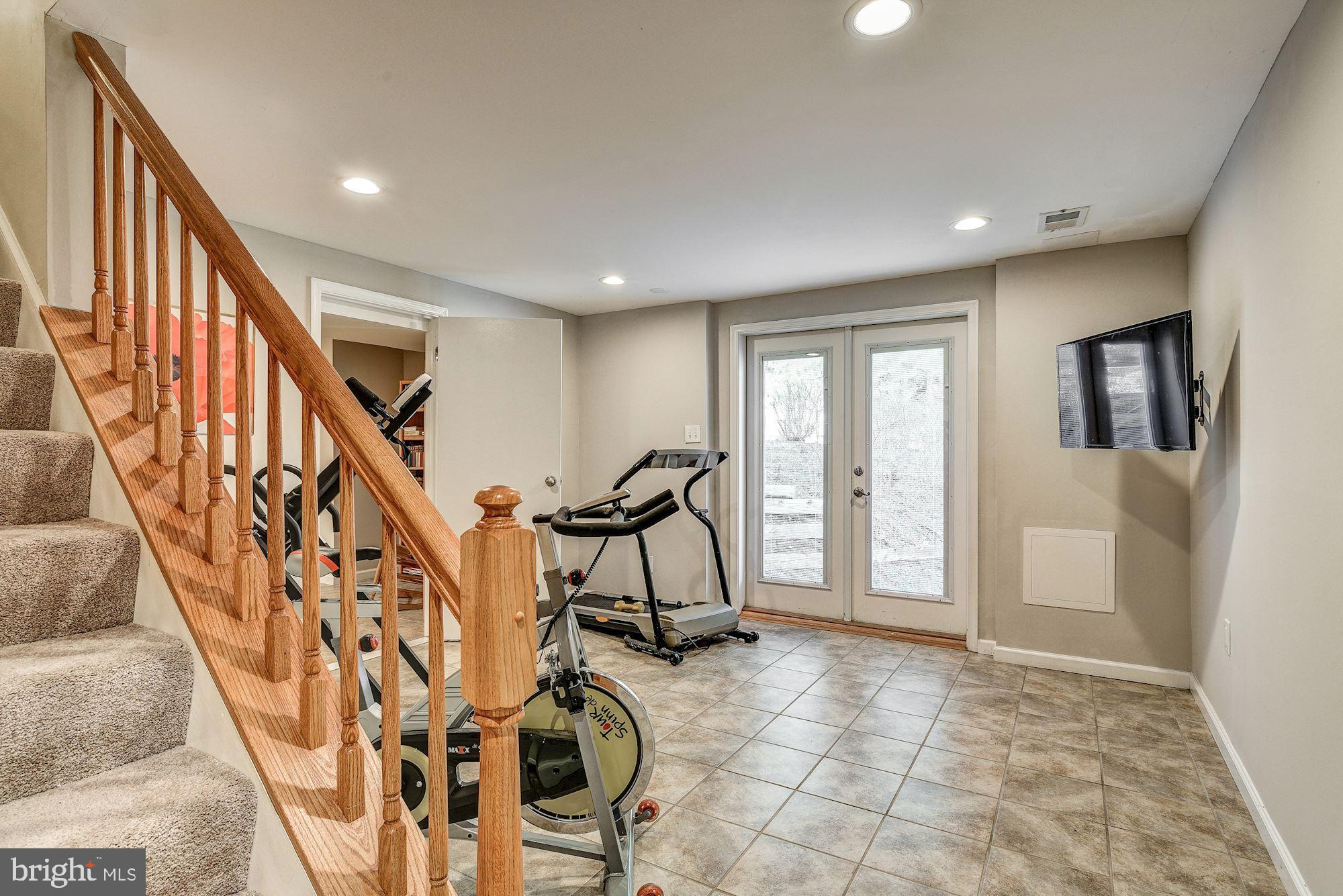 11912 Hall Shop Road Clarksville, MD 21029 - Photo 40 of 50 Lower Level, Exercise Rm, Walk-Out & Wall Media
