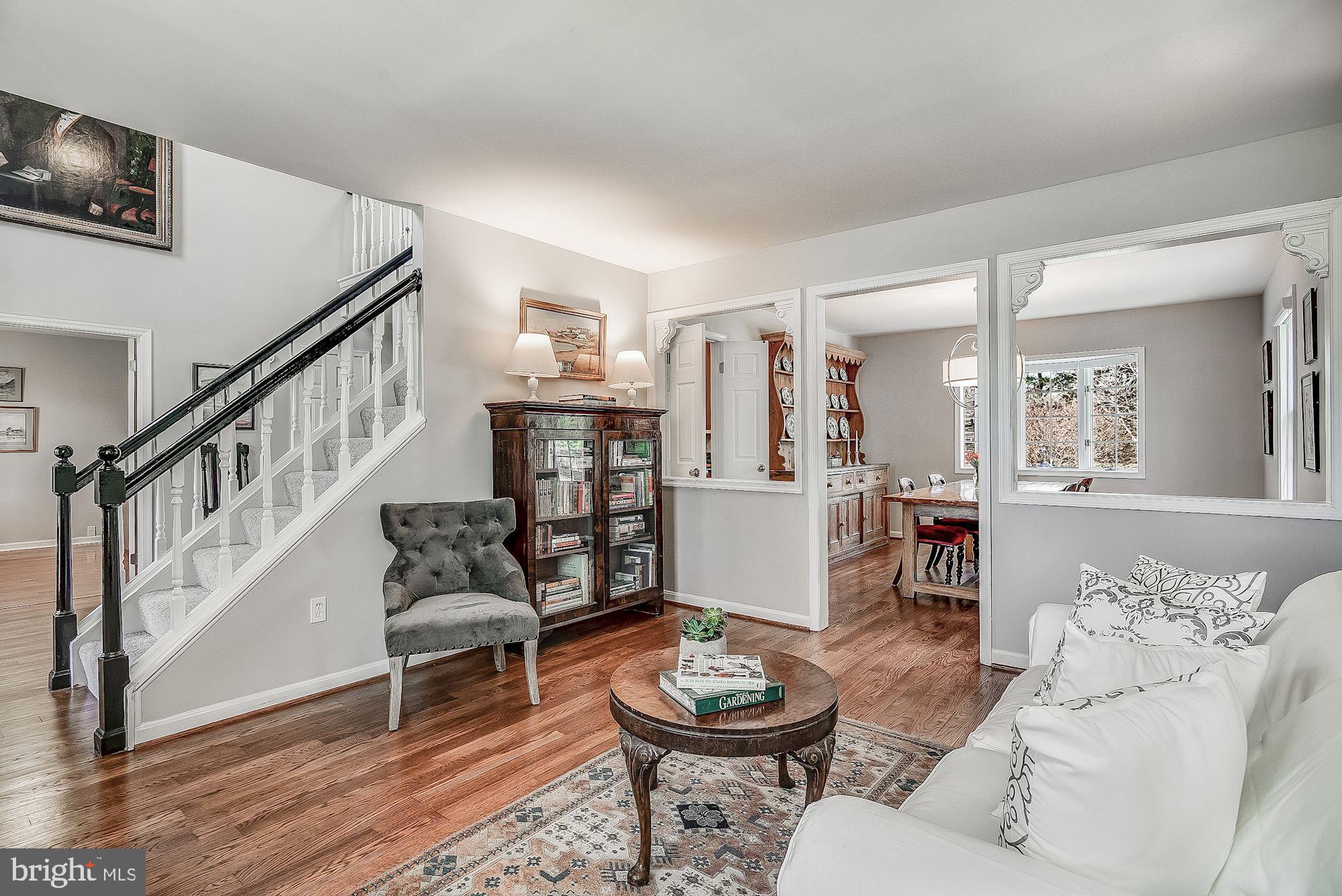 Living Room w/ Gleaming Hardwoods