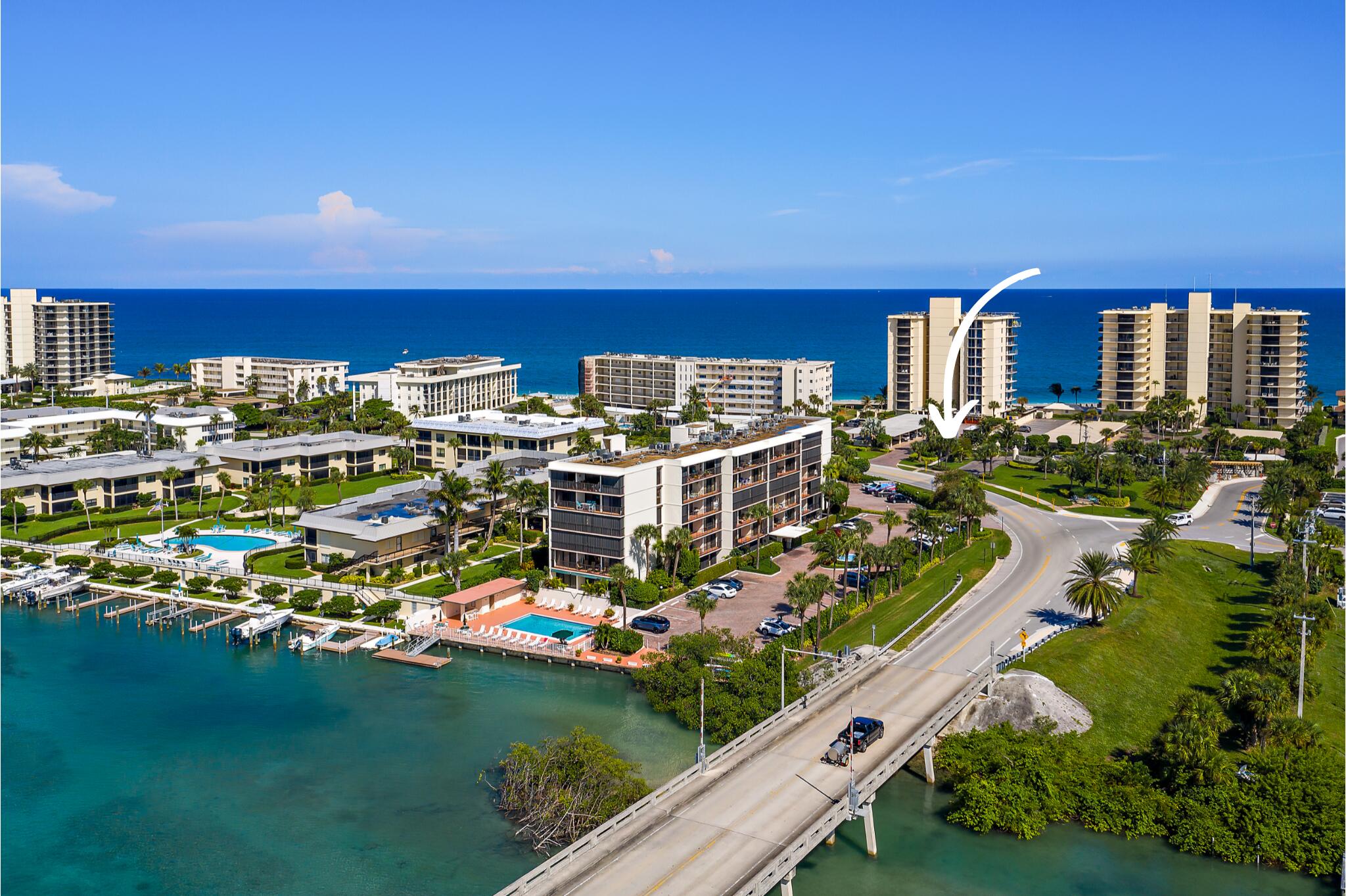 225 South Beach Road, Unit 401 Tequesta, FL 33469 - Photo 3 of 57 Ocean Villas sidewalk to the beach