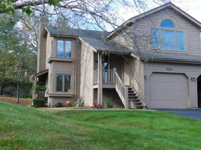 a front view of house with yard