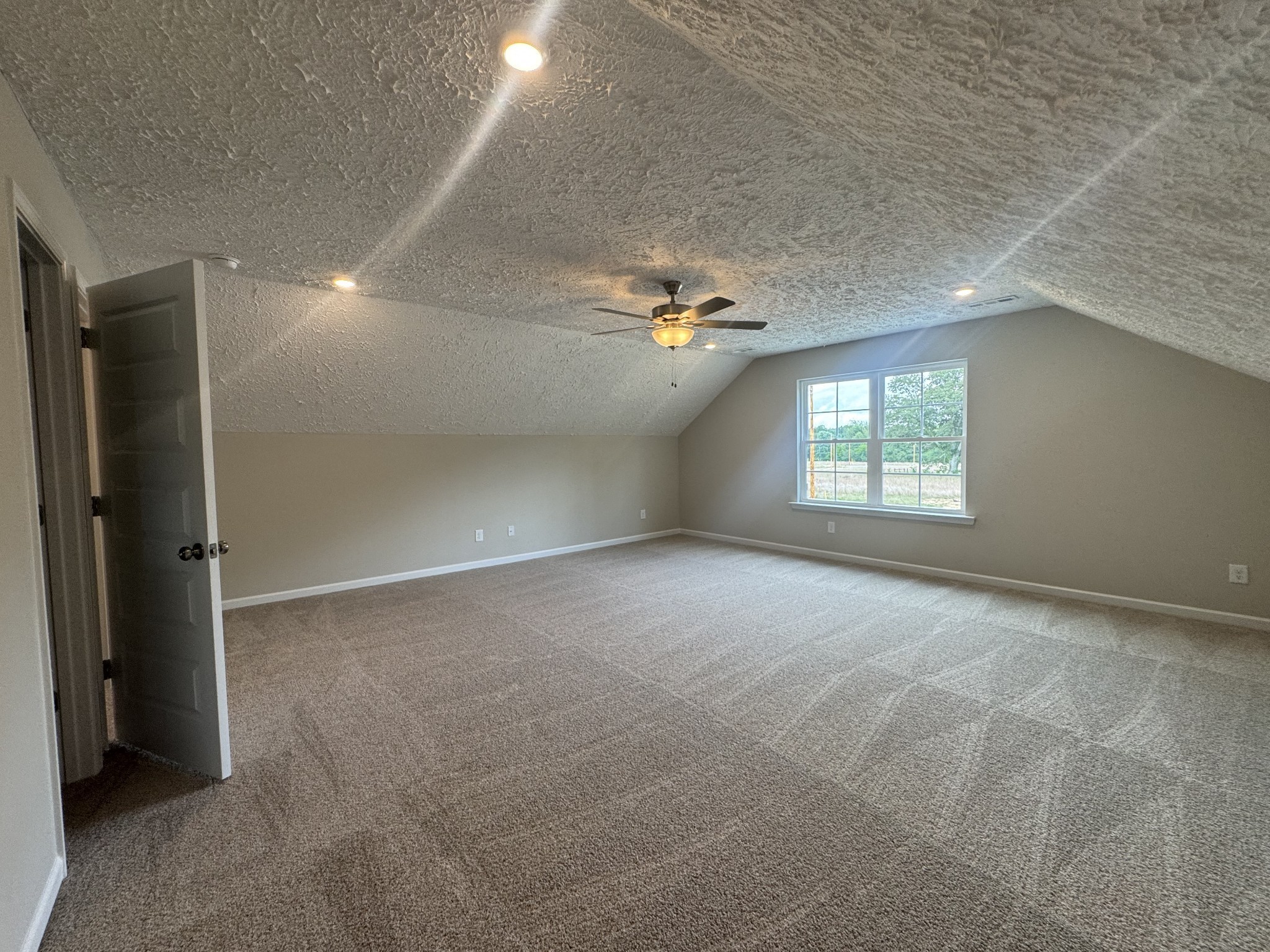 69 Laurel View Street Manchester, TN 37355 - Photo 14 of 15 an empty room with windows and chandelier fan