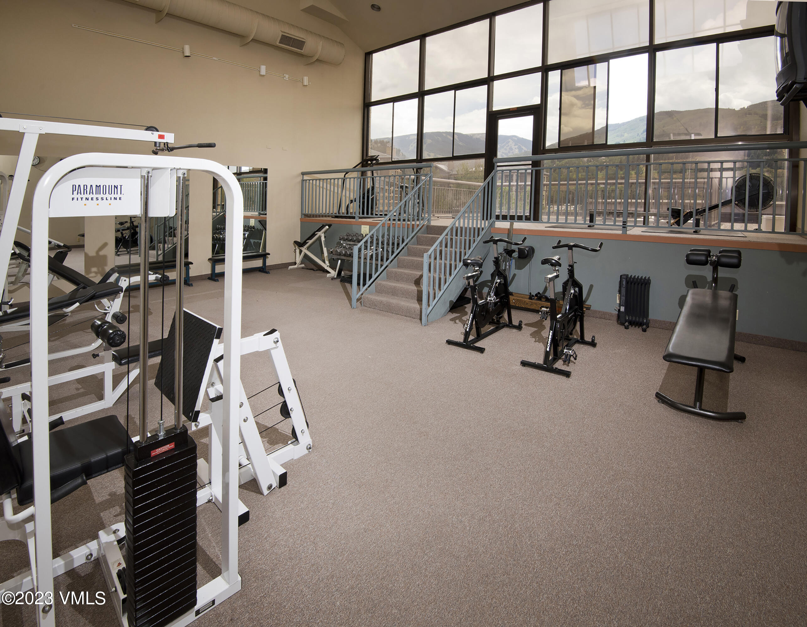 137 Benchmark Road, Unit 327 Avon, CO 81620 - Photo 32 of 43 a view of a room with gym equipment