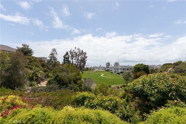 a view of a garden from a building