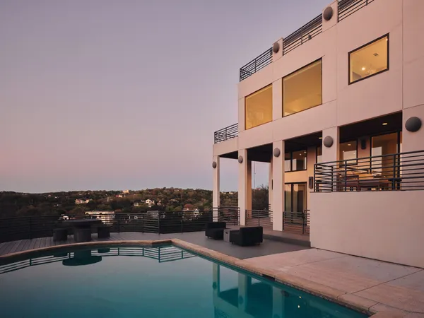 a view of terrace with seating space