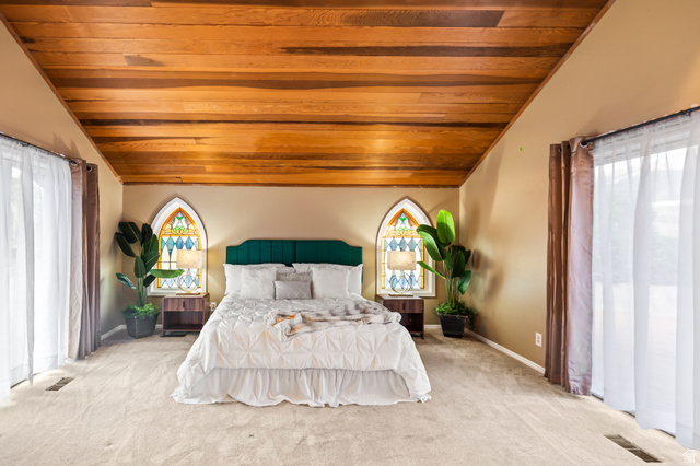 460 Omni Point Road Central Valley, UT 84754 - Photo 35 of 101 Vaulted wood-paneled ceiling with recessed lighting