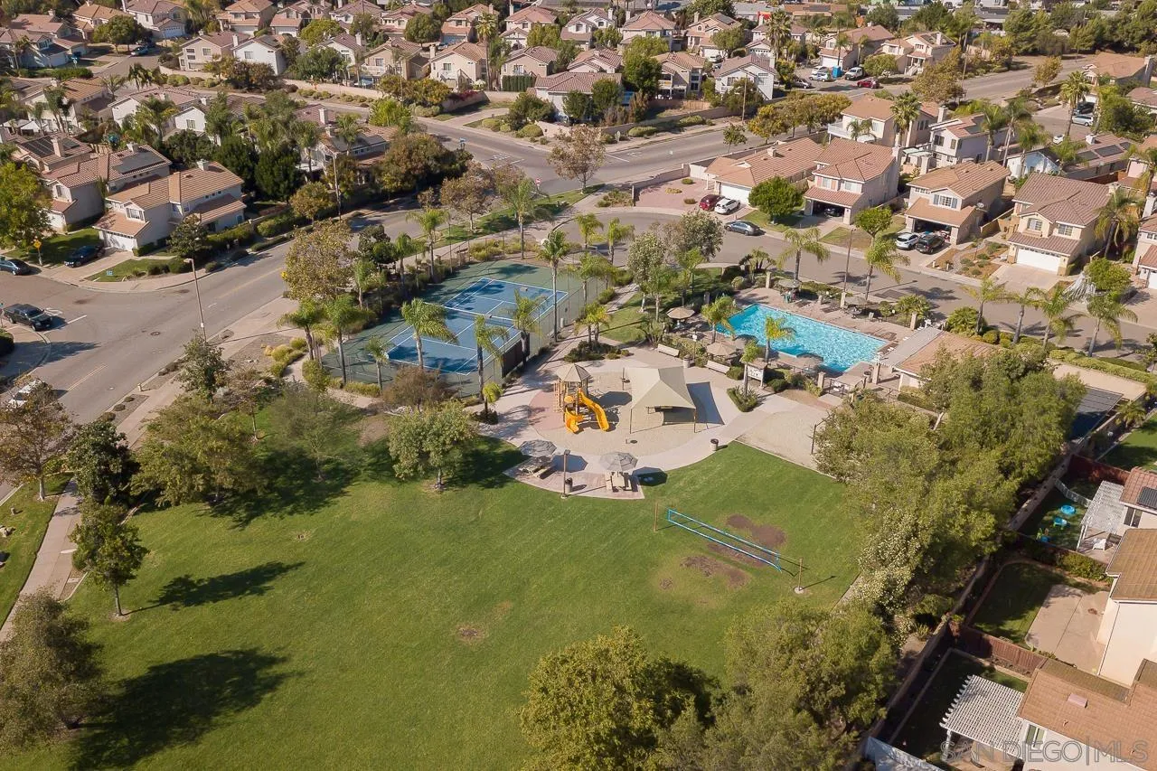 310 Cobblestone Place Santee, CA 92071 - Photo 30 of 32 an aerial view of a residential houses with yard