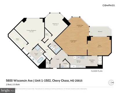 $1,549,000 | 5600 Wisconsin Avenue, Unit 1502, Chevy Chase, MD 20815