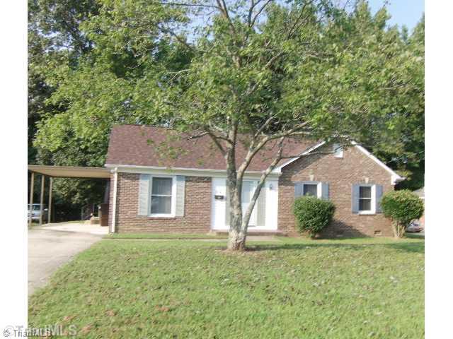 819 Runyon Drive High Point, NC 27260 - Photo 1 of 15 Exterior Front. Front of home show a nice brick home with lovely yard and a carport!