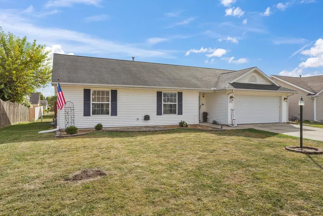 a backyard of a house