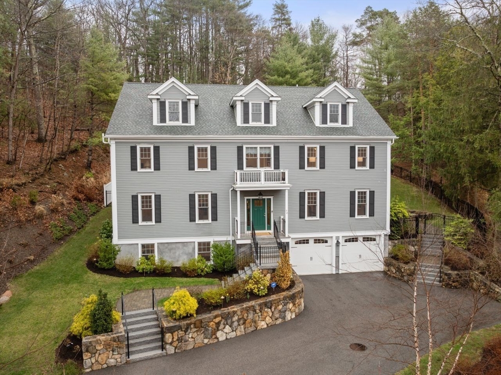 72 Great Plain Avenue Wellesley, MA 02482 - Photo 3 of 38 front view of a house with a yard