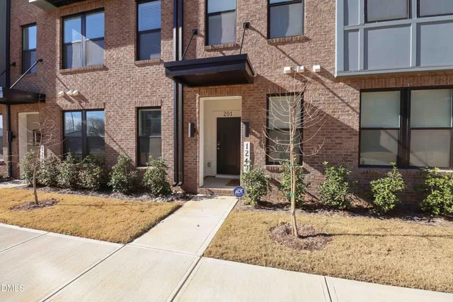 a view of a building with a pathway