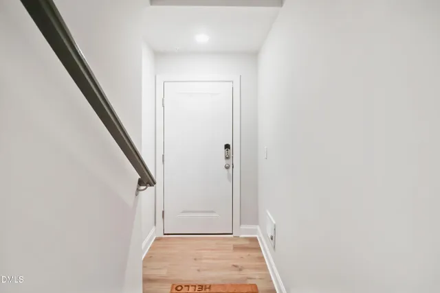 a view of an entryway with staircase