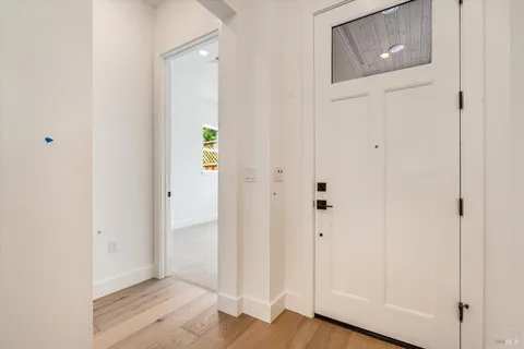 a view of an entrance to rooms