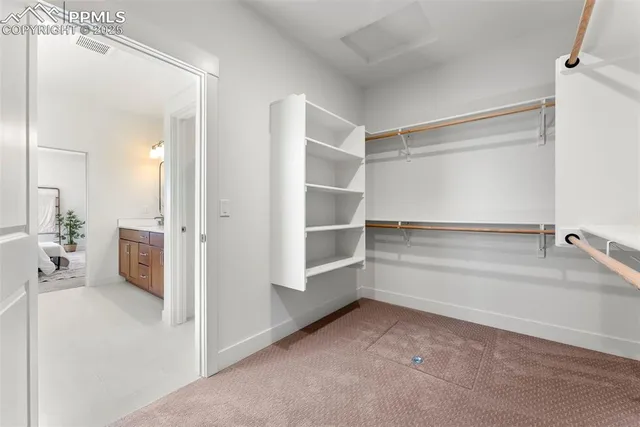 a view of walk in closet