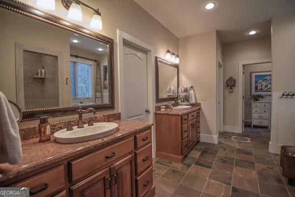 a view of empty space with trees