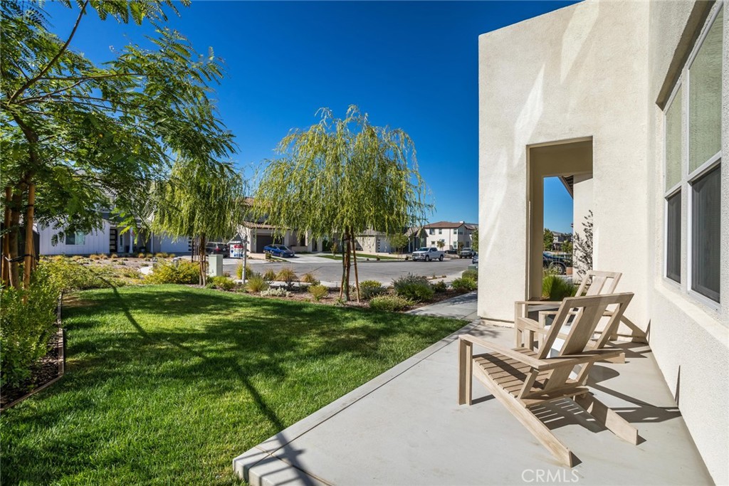 17701 Ridgeline Court Saugus, CA 91350 - Photo 36 of 61 a view of backyard with outdoor seating and green space