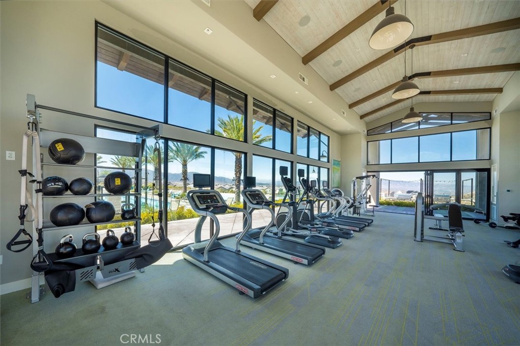 17701 Ridgeline Court Saugus, CA 91350 - Photo 59 of 61 a view of a room with gym equipment