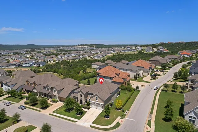 an aerial view of a city