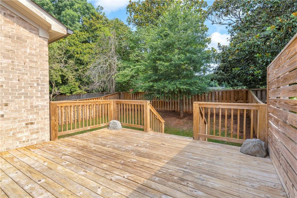 1141 Druid Fields Court Decatur, GA 30033 - Photo 28 of 35 a view of a wooden deck