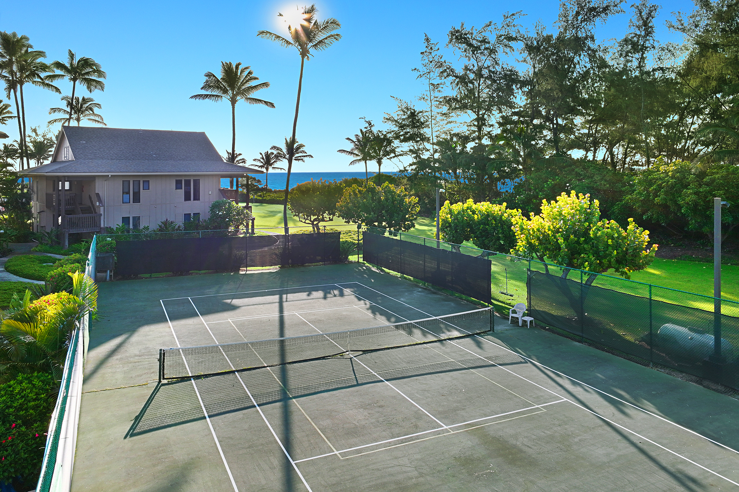4460 Nehe Road, Unit 215 Lihue, HI 96766 - Photo 22 of 25 a view of a chairs and table in the patio