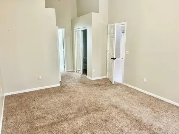 a view of room with hallway